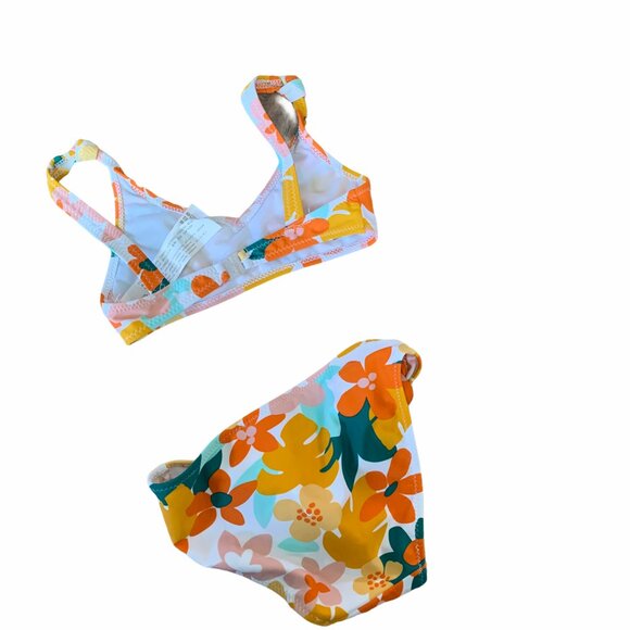 Zara Girls Floral Bikini Set Swimsuit 8-9 - Picture 2 of 6